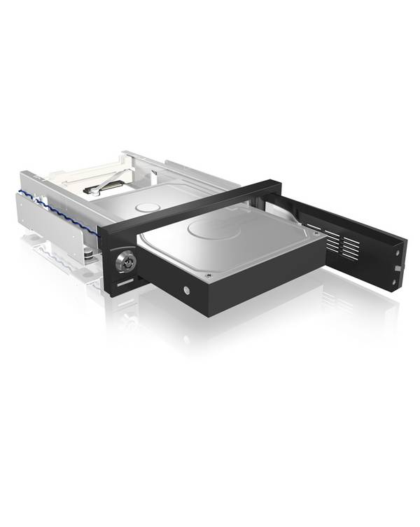 ICY BOX IB-168SK-B, Wechselrahmen, 1x 3,5" SATA I-III HDD zu 1x SATA Host 5.25" HDD caddy