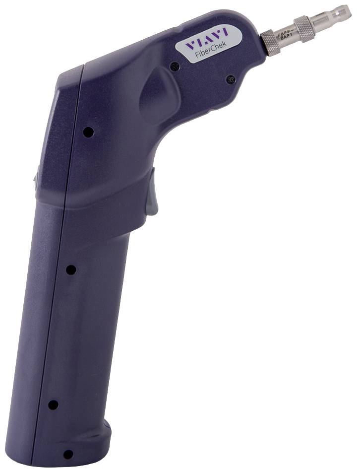 A black handheld device, presumably a fibre optic inspection tool, with a pointed nozzle at the front and a handle for gripping.