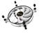 'Be Quiet! Silent Fan': White computer fan with a black frame and eight rotor blades. Brand logo 'Be quiet!' in the centre.