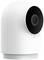 White security camera with round lens, tilting forward. Suitable for indoor surveillance.