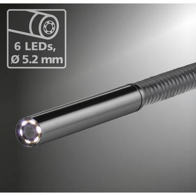 Endoscope with 6 LEDs, diameter 5.2 mm. Specialist design for precise inspections, ideal for hard-to-reach areas.