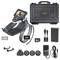 A digital endoscope kit with monitor, 3m cable, various adapters, USB-C cable, charger and robust carry case.