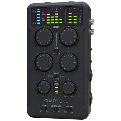 Audio interface IK Multimedia iRig Pro Quattro I/O Monitor controlling