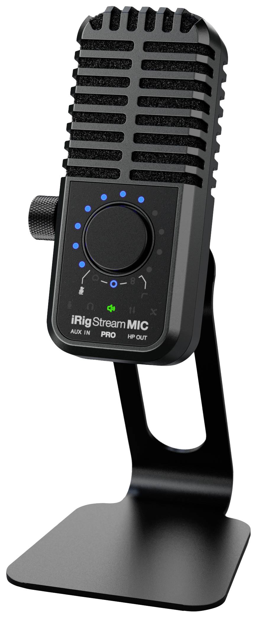 IK Multimedia iRig Stream Mic Pro Stand Studio microphone Transfer type (details):Corded incl. stand, incl. cable Jack connector Corded