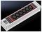 'Power distribution strip with six sockets and red switch, Rittal logo on the left. Suitable for IT environments.'