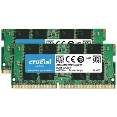Crucial CT2K16G4SFRA32A Laptop RAM kit   DDR4 32 GB 2 x 16 GB  3200 MHz 260-pin SO-DIMM CL22 CT2K16G4SFRA32A