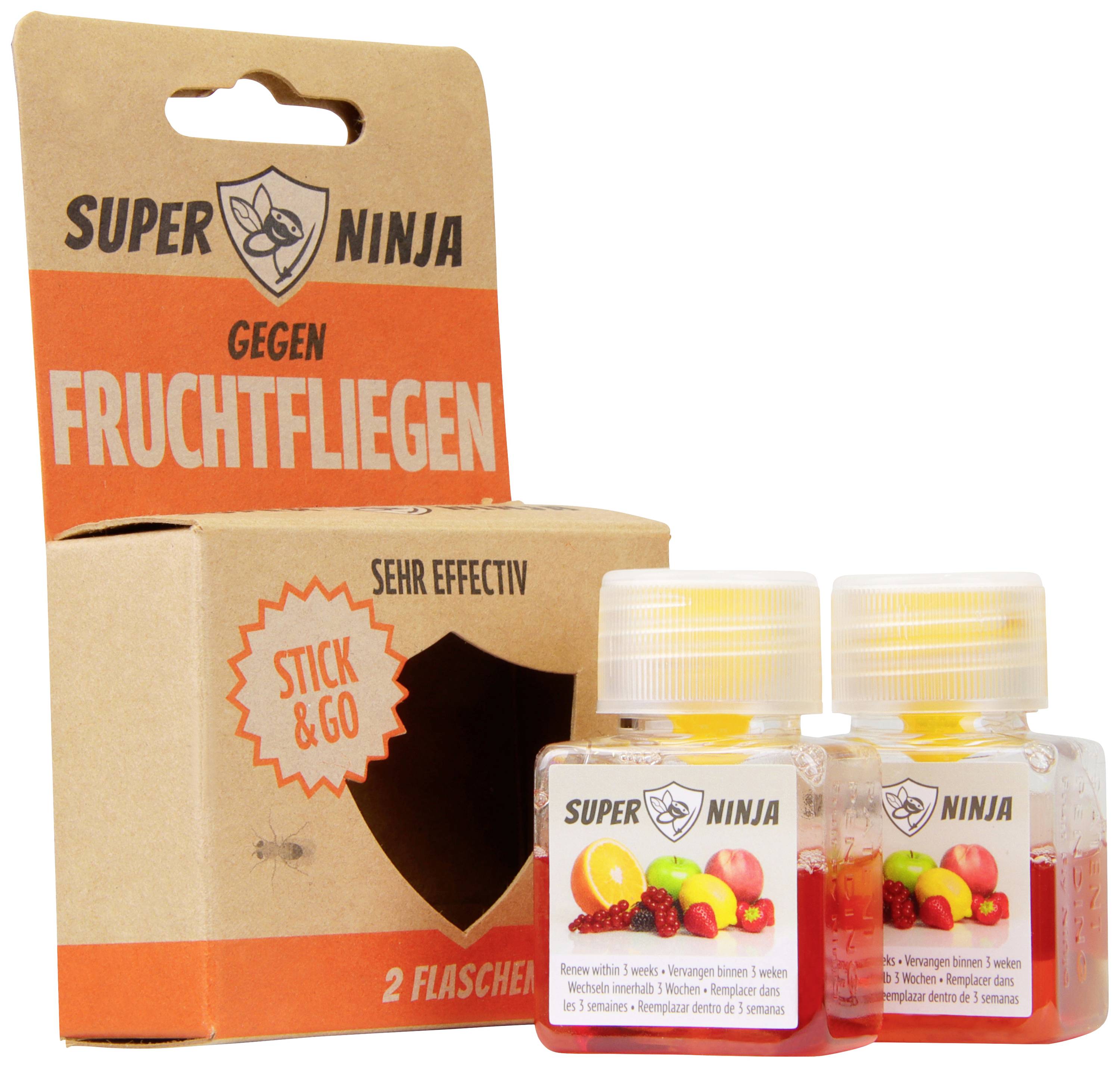 Fruit Fly Ninja Super Ninja FFN42245 Pheromone Fly trap (W x H x D) 30