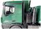 Green toy lorry from the side, Model Z651, with distinctive black exhaust system.