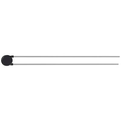A black oval from which two parallel, long, silver rods extend to the right.