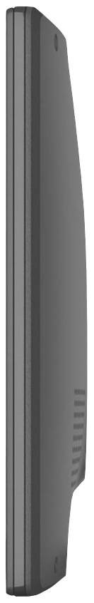 Side view of a closed laptop, appearing slim and compact.