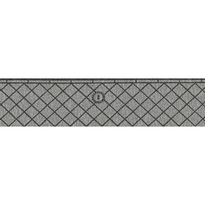 A fine-mesh, diagonally interwoven wire fence.
