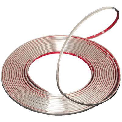 A coiled, flexible red LED strip with a long, protruding end.