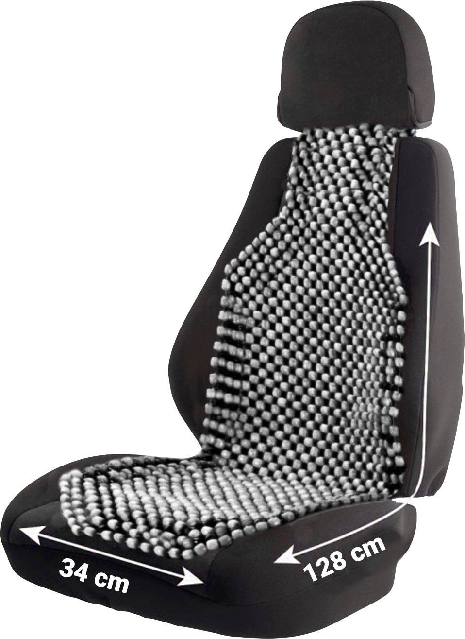 HP Autozubehoer Cooling cushion Holzkugel Massage function 19116 Anthracite