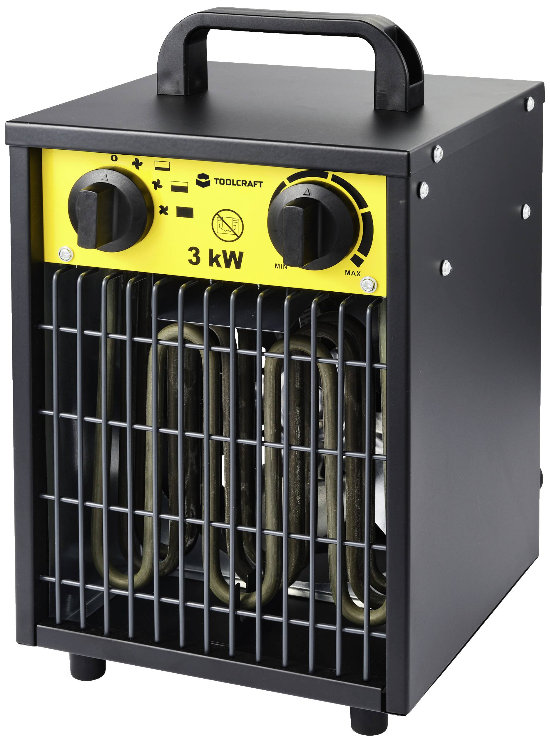 TOOLCRAFT TO-8578335 Industrial heater 3000 W Black-yellow