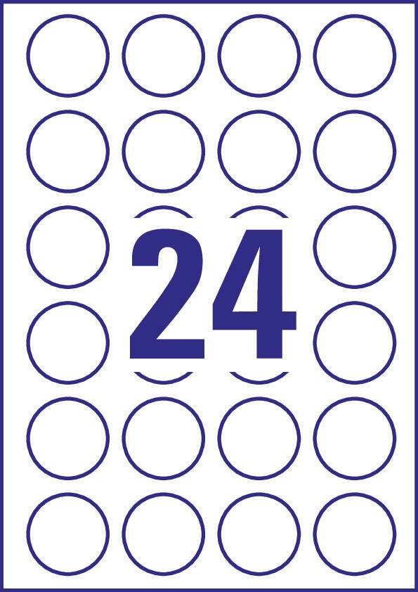 A sketch with a large blue '24' in the centre, surrounded by empty blue circles in a grid.