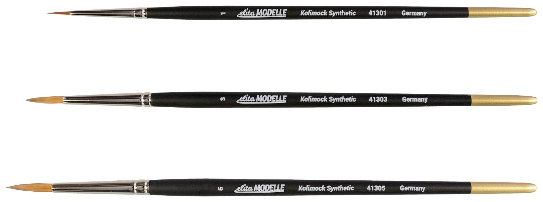 Elita Paint brush set Synthetic hair 3-piece