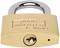 Brass padlock with the inscription 'Burg Wächter C-line'.
