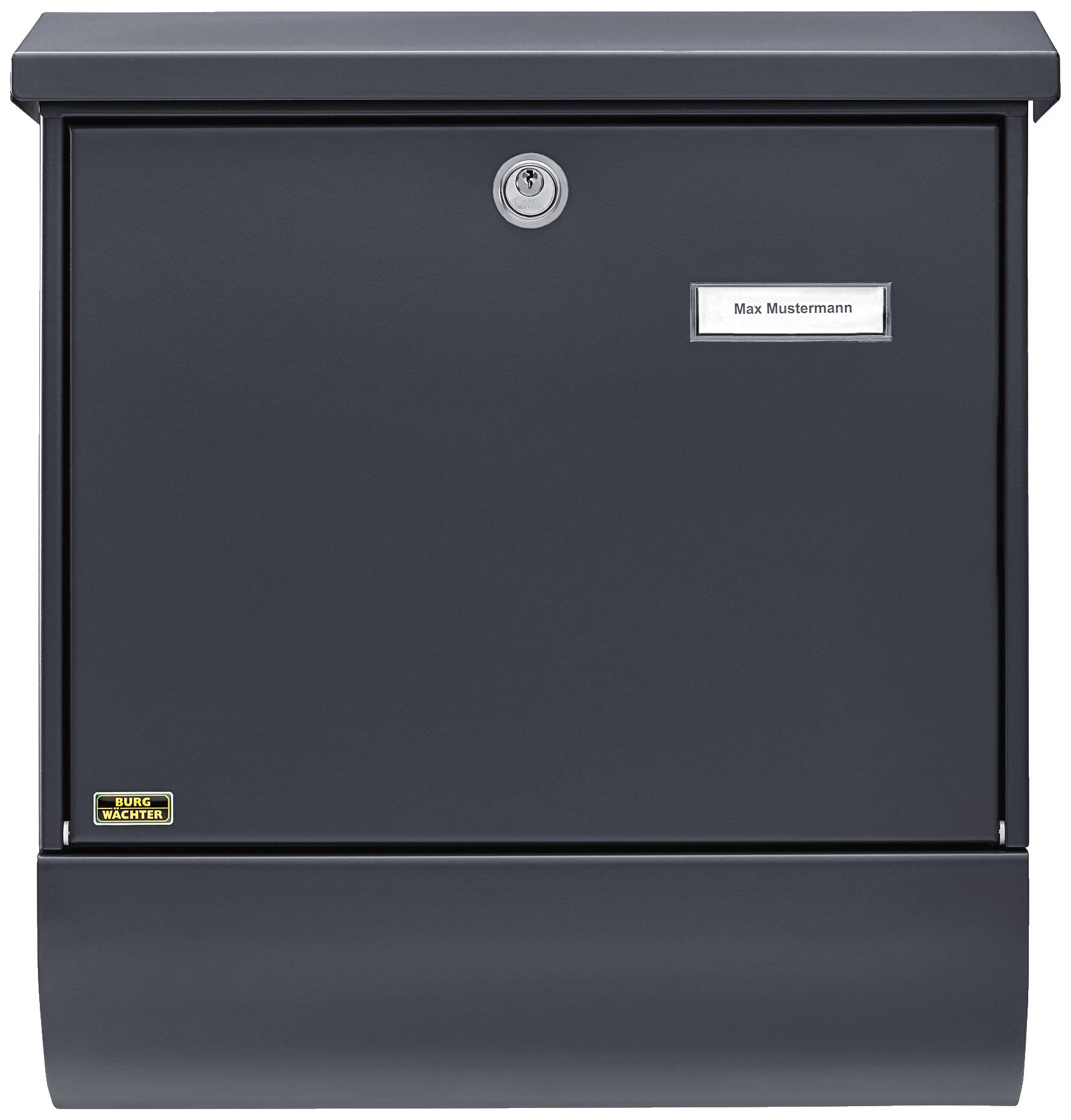 Burg Waechter 38215 SET VARIO 86720 ANT (EC) Letterbox Steel Anthracite Key