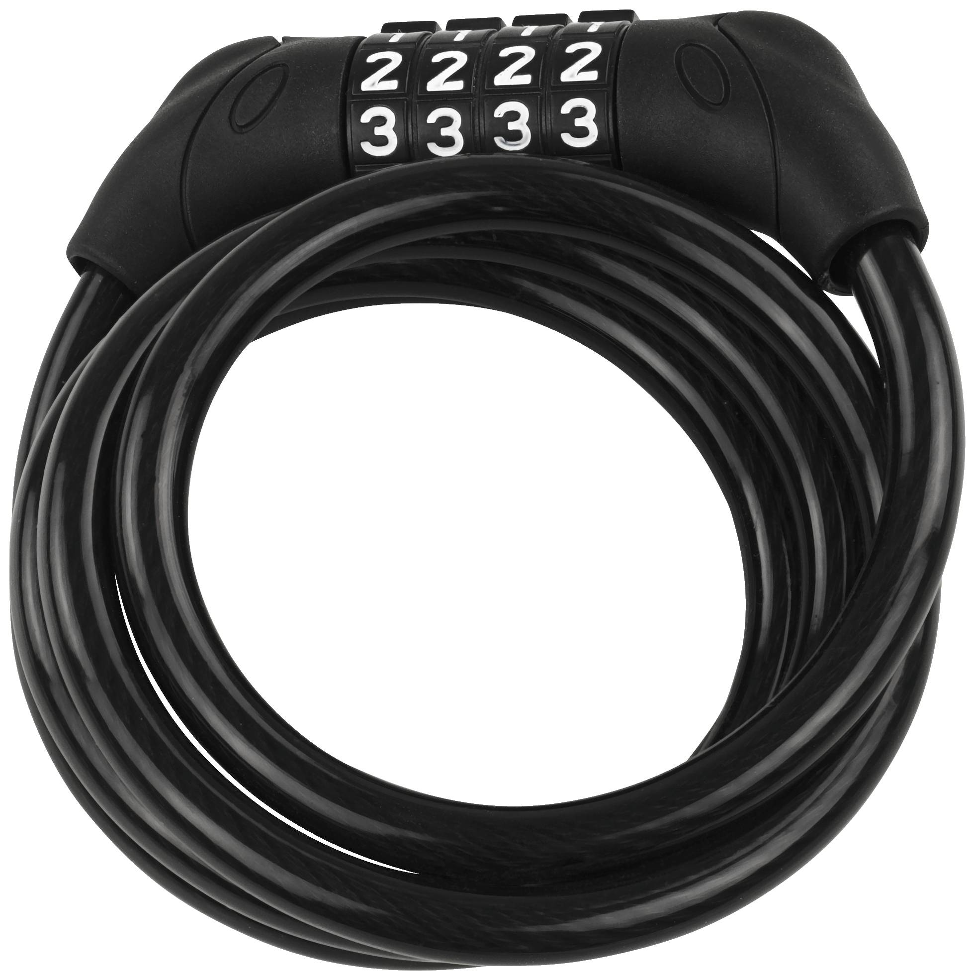 Burg Waechter 1230 C 120 Spiral cable lock Black Combination lock