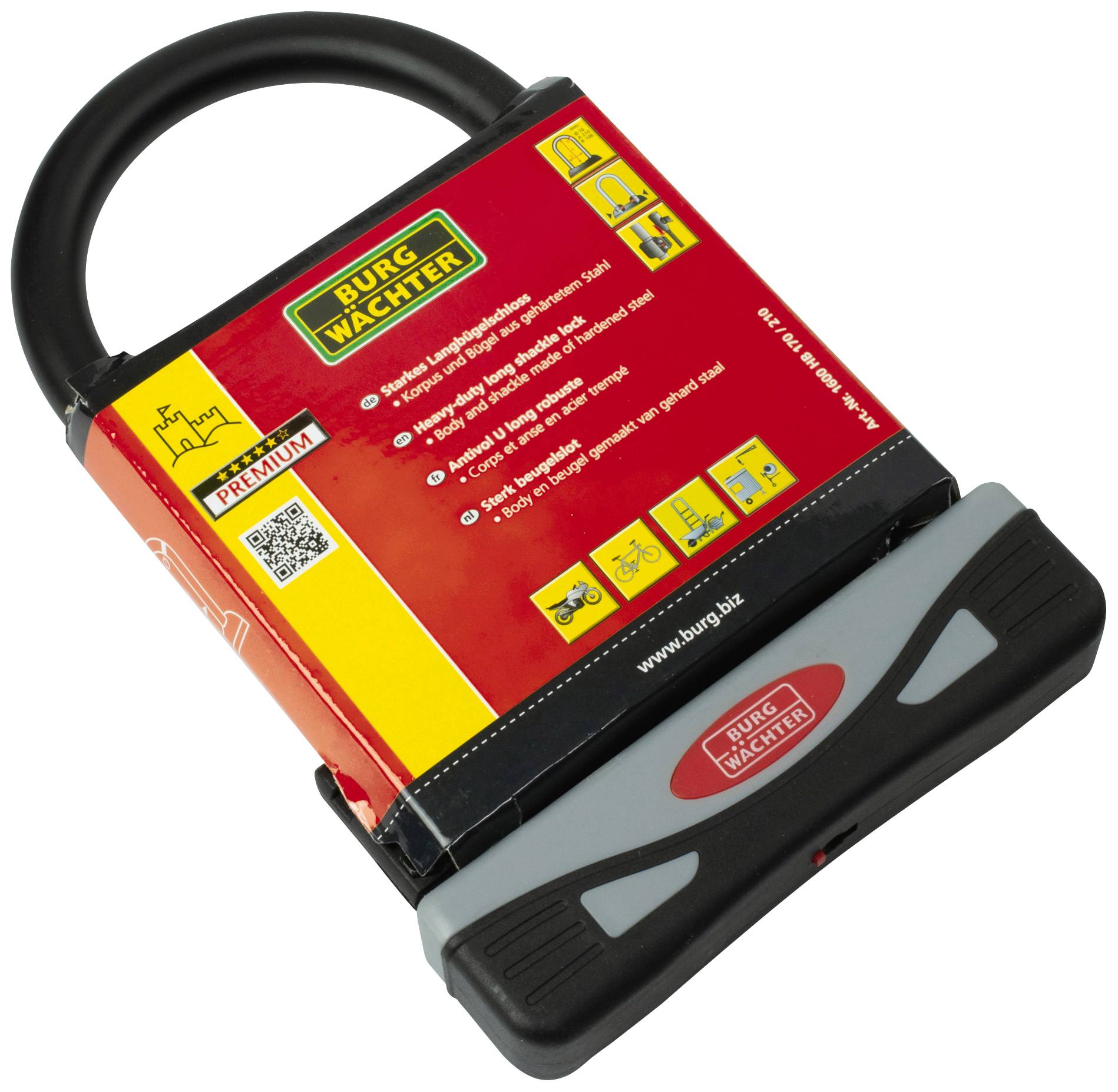 Burg Waechter 1600 HB 170/210 Padlock Key lock