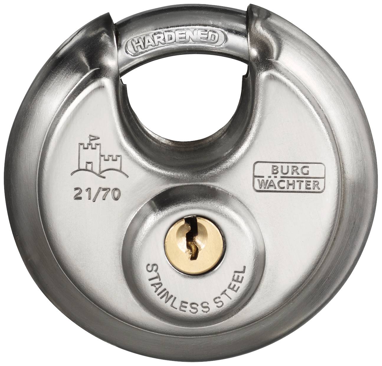 Burg Waechter 37761 Padlock 70.80 mm keyed-different Stainless steel Key