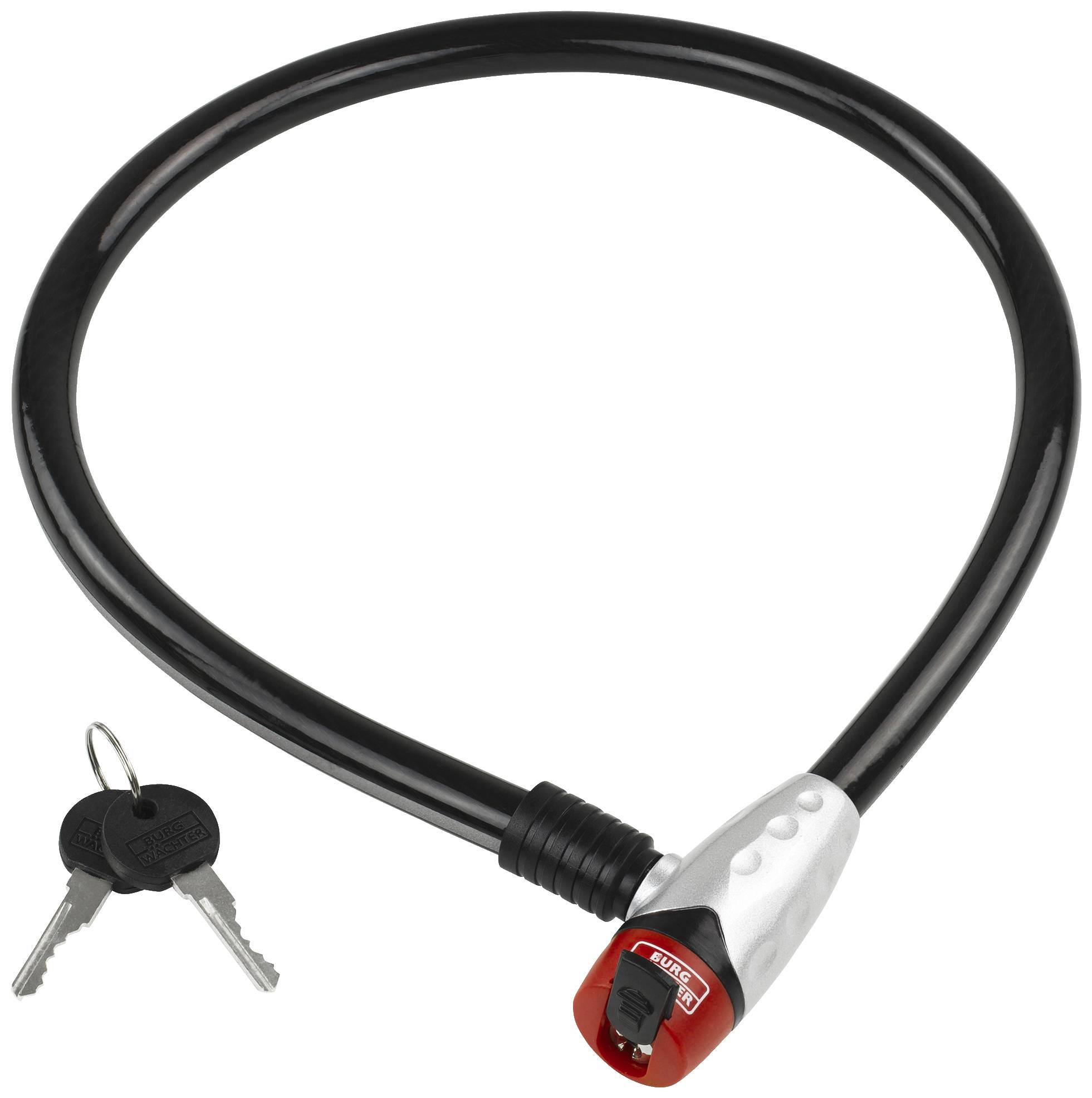 Burg Waechter 650 80 REFLEX Steel cable lock Silver Key lock