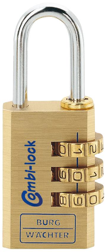 Burg Waechter 2471 Padlock 30.80 mm Brass Combination