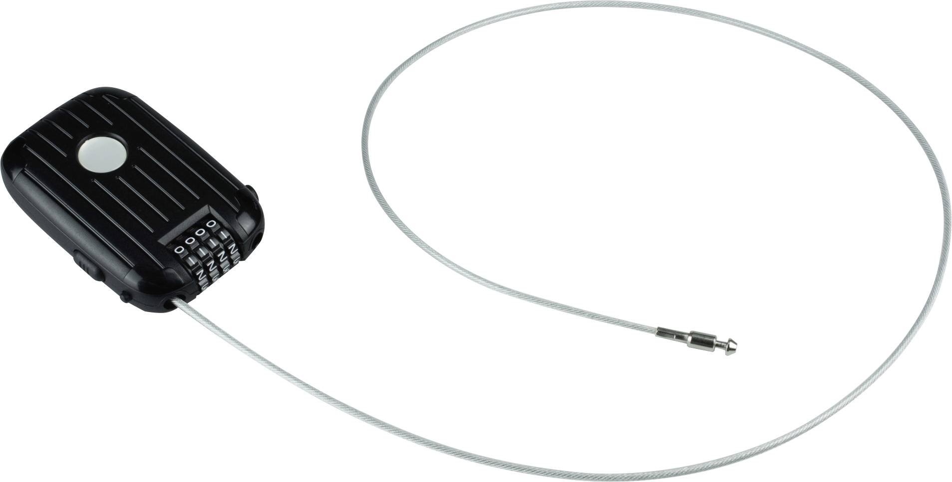 Burg Waechter Snap+Lock 715/135 SB Steel cable lock Black Combination lock