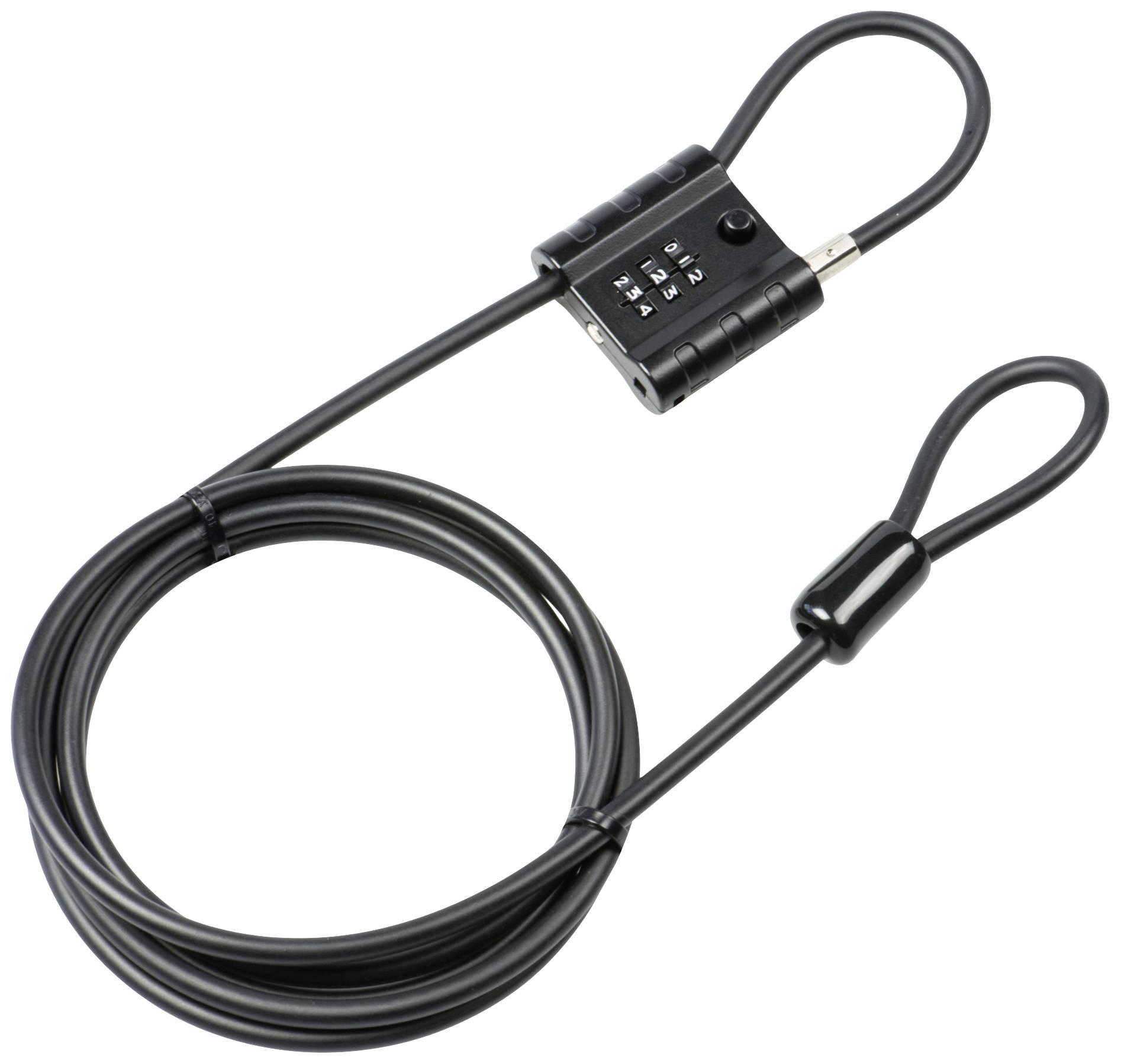 Burg Waechter Snap+Lock 725 300 Steel cable lock Black Combination lock