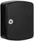 Black, rectangular key cabinet with a metal lock on the front.