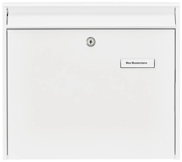 Burg Wächter 61120 MAIL 5877 W Letterbox Steel White Key