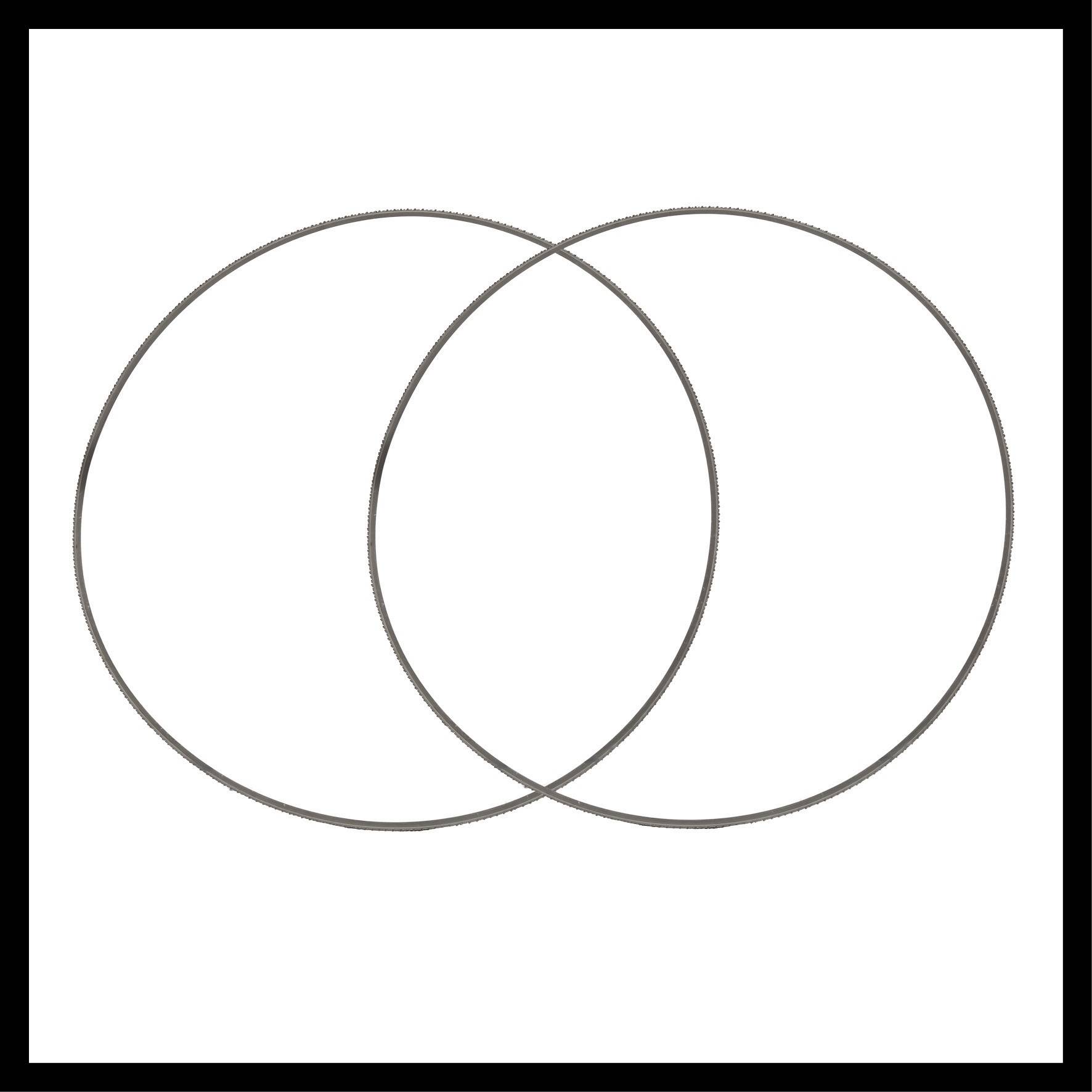 Two overlapping circles forming an intersection. Diagram showing common and distinct characteristics.