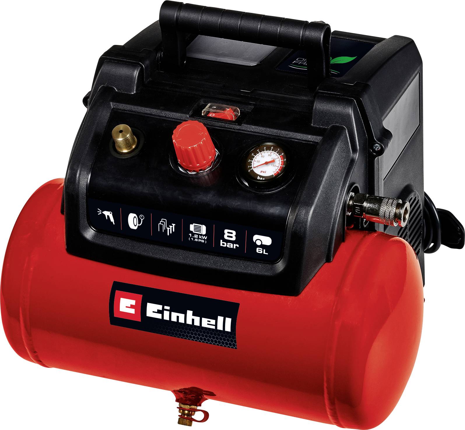 Einhell Air compressor TC-AC 190/6/8 OF 6 l 8 bar