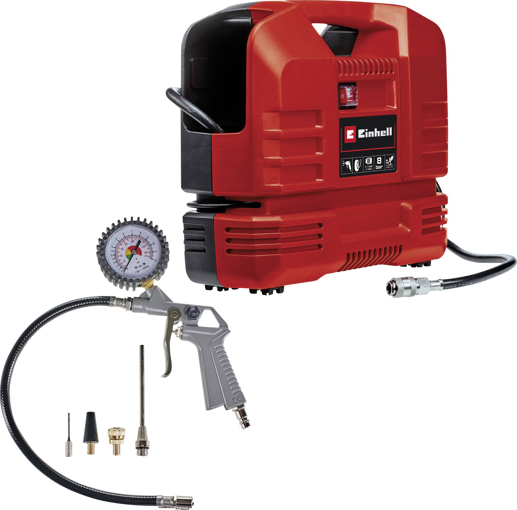 Einhell 4020660 Compressor TC-AC 190 OF Set 8 bar One cylinder