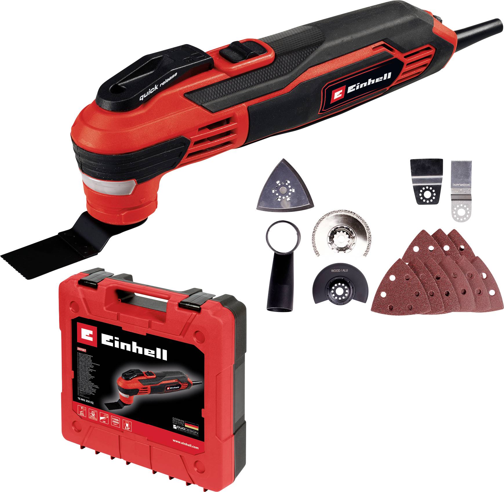 Einhell TE-MG 350 EQ 4465155 Multifunction tool incl. accessories, incl. case 350 W