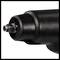 A black pneumatic impact wrench with a robust, structured housing.