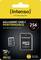 'Intenso microSDXC UHS-I Performance' memory card with 256 GB capacity. Suitable for tablets and smartphones. Speed up to 90 MB/s.