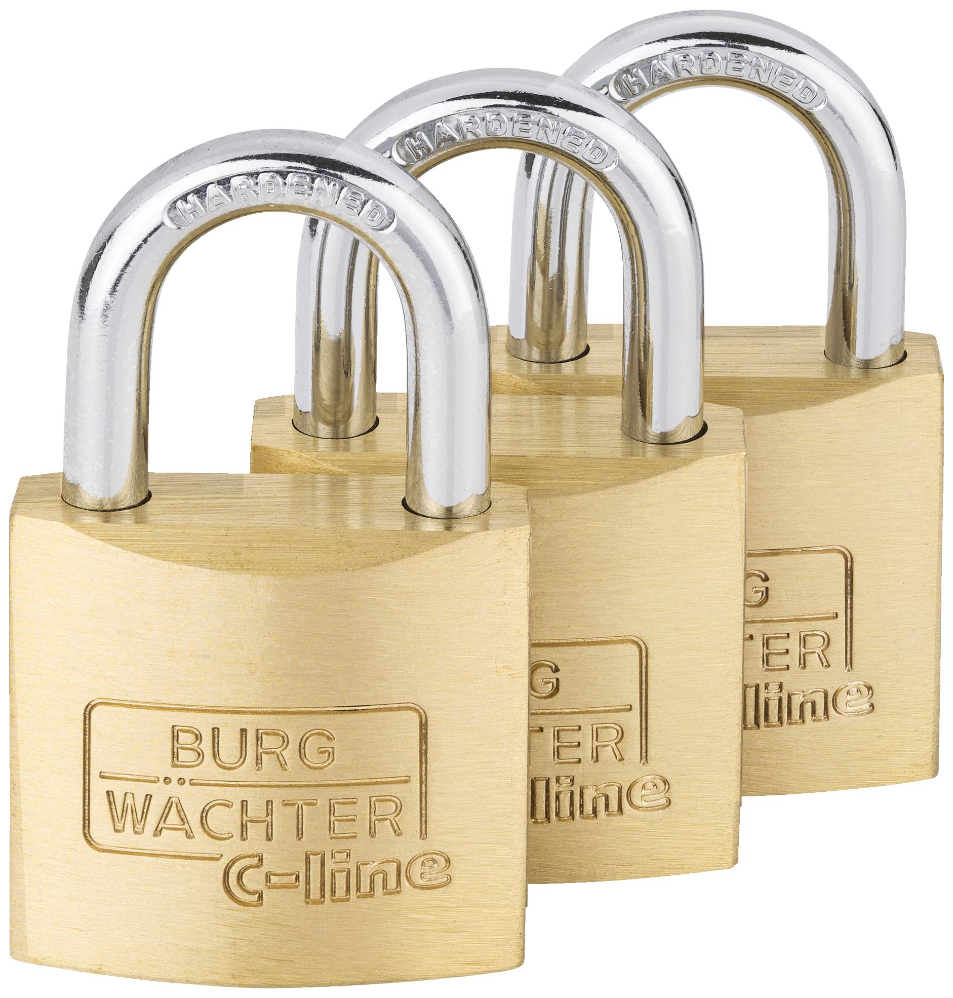 Burg Waechter 6371 Padlock 30.00 mm keyed-alike Brass Key