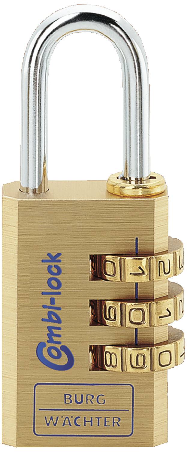 Burg Waechter 2851 Padlock 22.50 mm Brass Combination