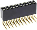 Socket strip 2x10-pin angle 8 mm