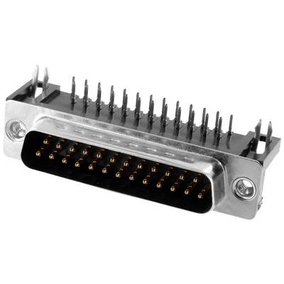 'VGA plug with metal mounting bracket and 15 golden pins, suitable for connecting computer graphics cards and monitors.'