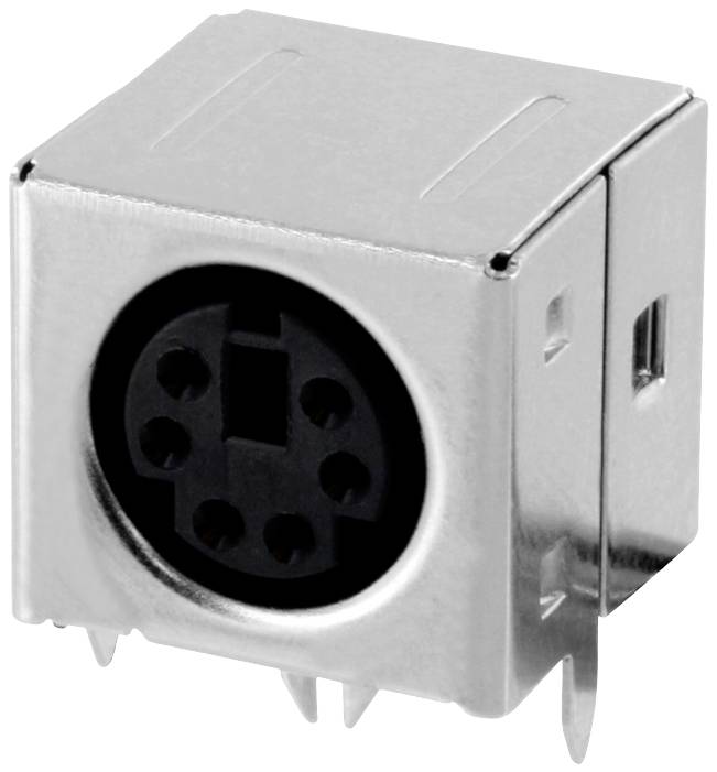 Connfly DS1093-01-BN60 Socket Socket, horizontal mount Number of pins: 6 Silver 1 pc(s) Tray