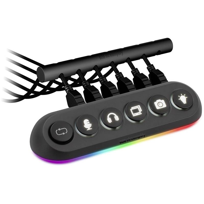 Streamplify HUB DECK 5 RGB controller Black, RGB
