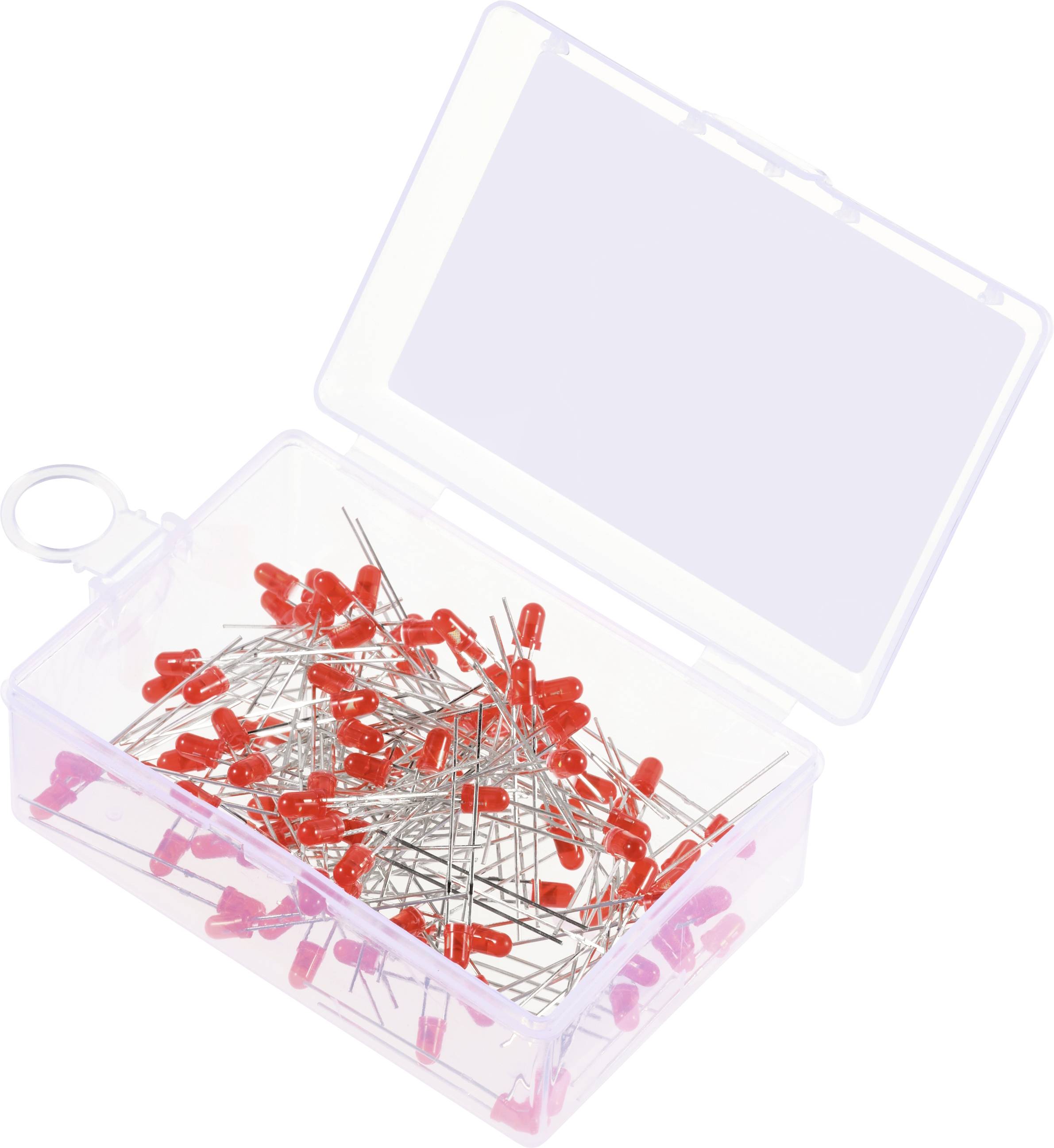 TRU COMPONENTS LED wired Red Circular Diffused 330 mcd 30 ° 20 mA 1.8 V, 2.4 V