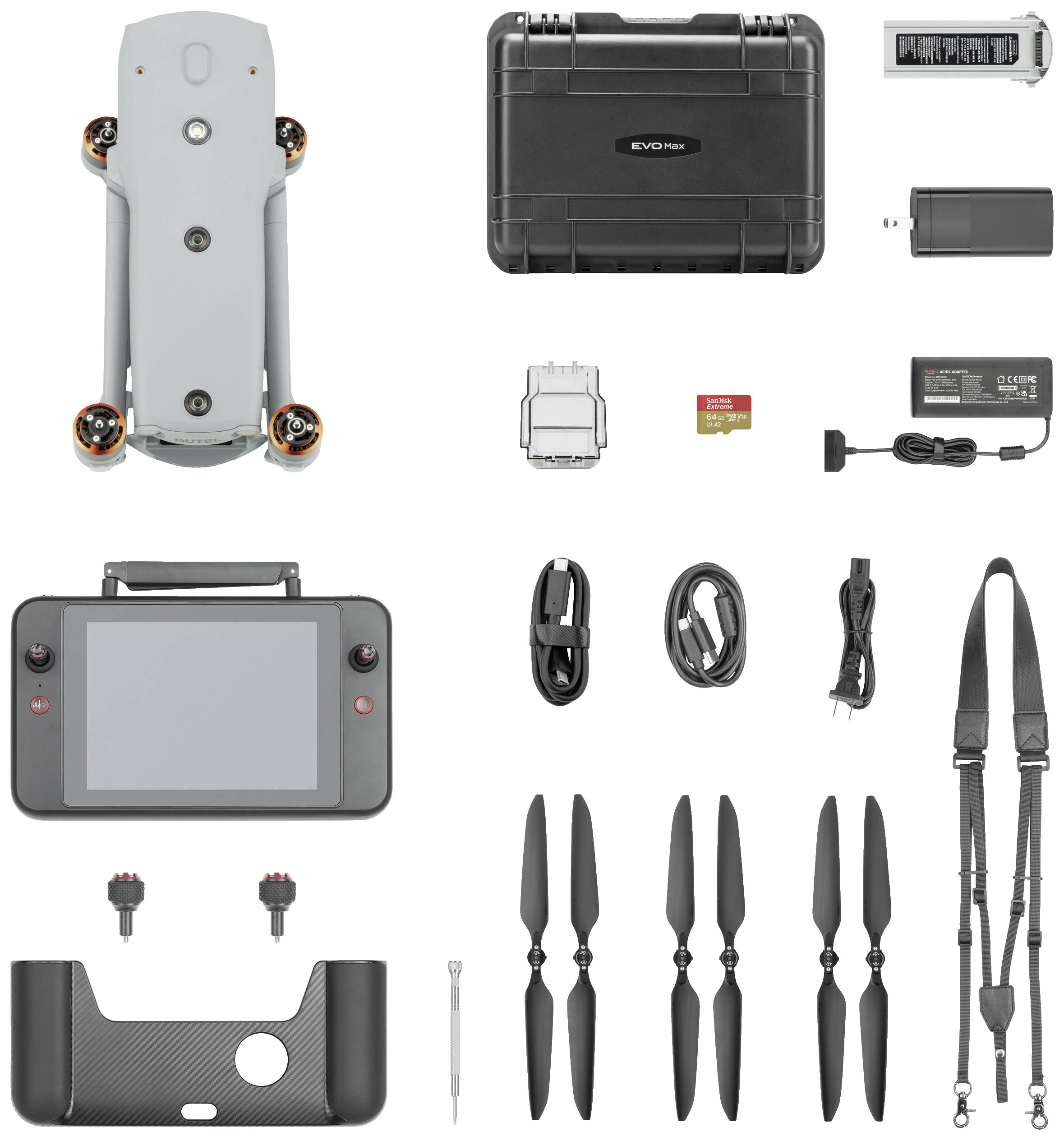 Autel Robotics EVO Max 4T Incl. Smart Controller Industrial drone RtF Thermal imaging camera drone, Dual main cameras dr-18