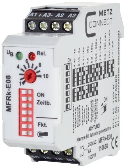 Metz Connect 110658 MFRk-E08 TDR Multifunction 230 V AC 1 pc(s) 1 change-over