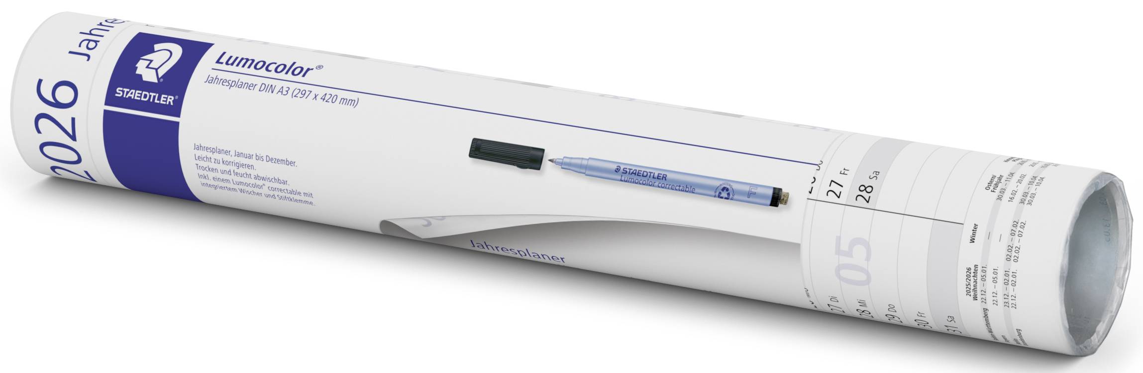 Staedtler Wall planner Lumocolor® year planner 641 YP 641 YPA3DE A3 12 months/page 1 pc(s)-2