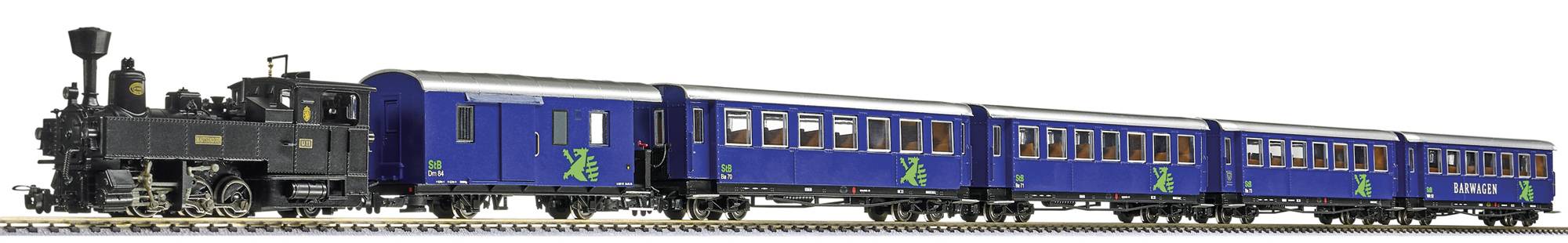 Image of Liliput L140910 H0e 6-PCs. Train set Murtal Rail