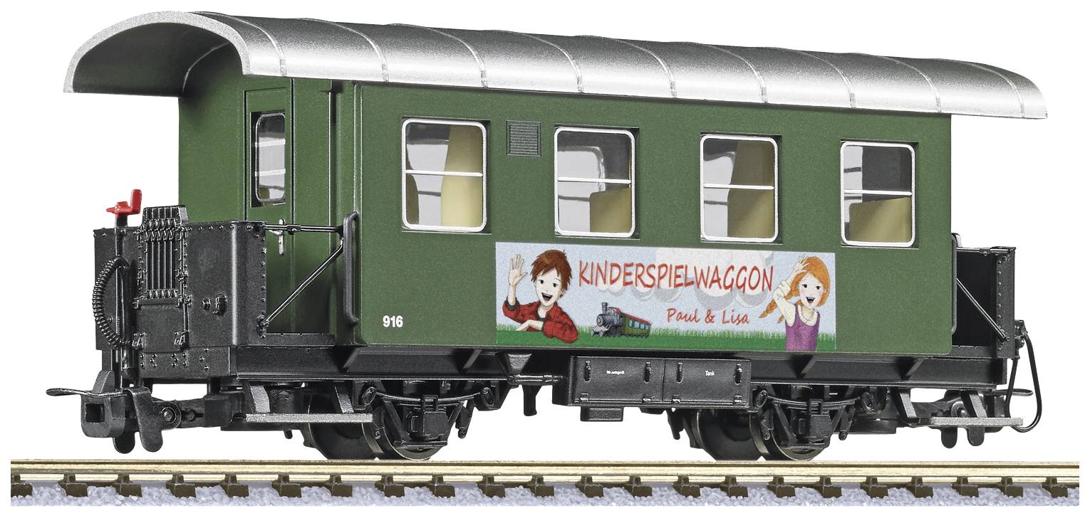 Liliput L344386 H0e 2-axis Passenger cars 916, childrens play wagon of the forest quarterly train