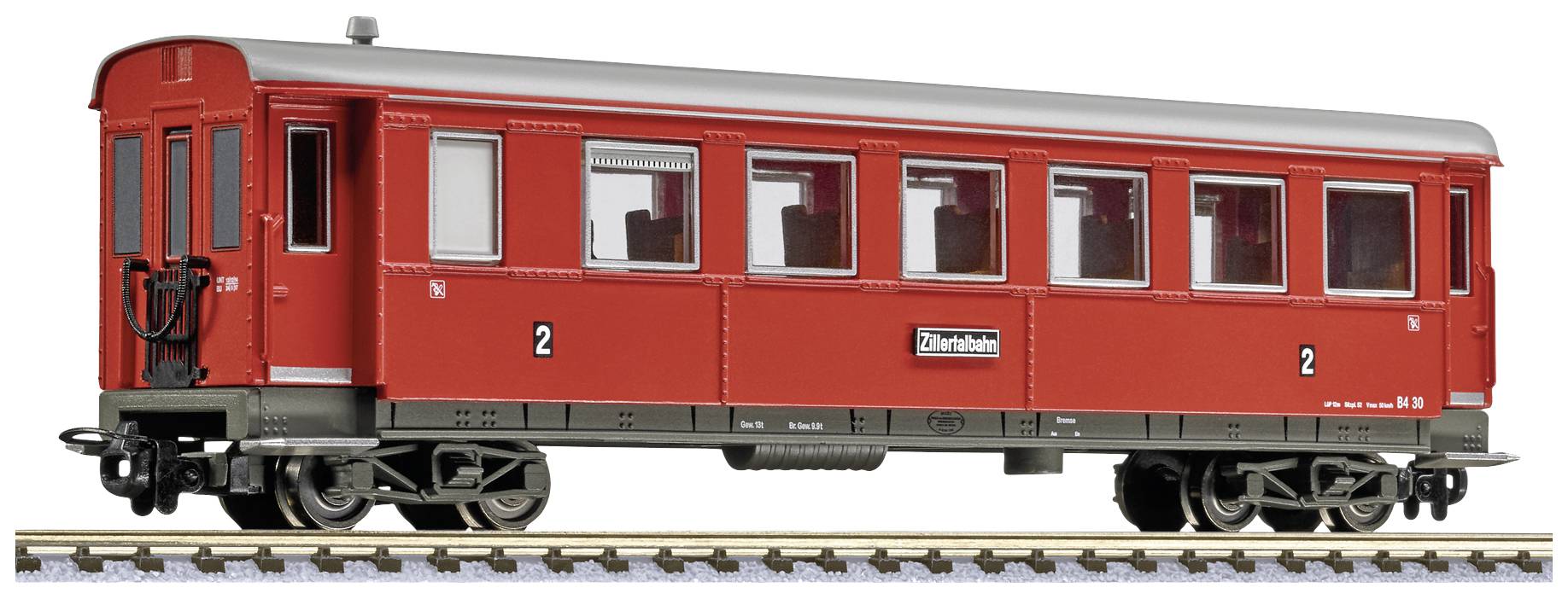 Liliput L344557 H0e 4-axle passenger car B4 30 of the Zillertal railway
